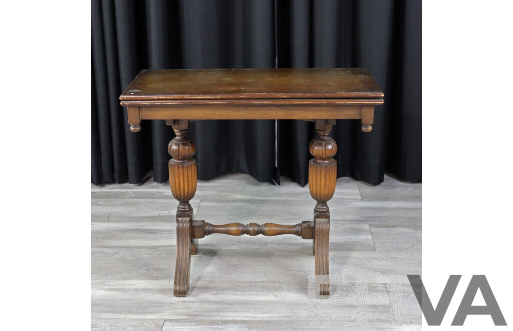 Art Deco Fold Over Card Table
