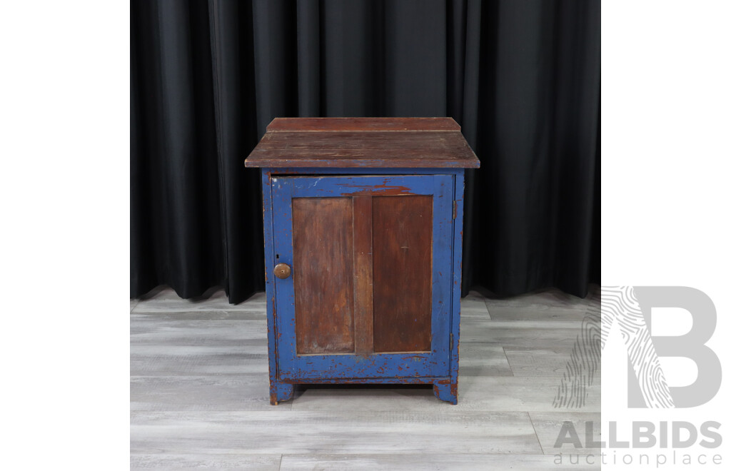 Rustic Painted Pot Cupboard