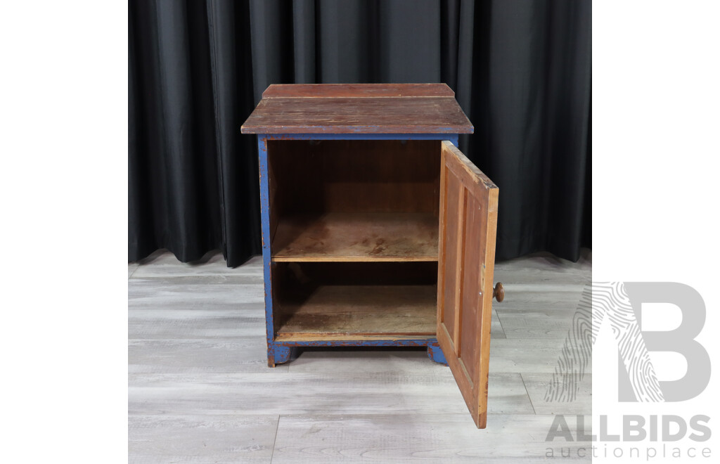 Rustic Painted Pot Cupboard