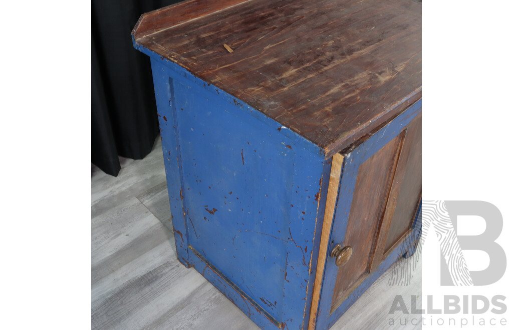 Rustic Painted Pot Cupboard