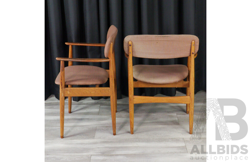 Pair of Vintage Teak Carvers