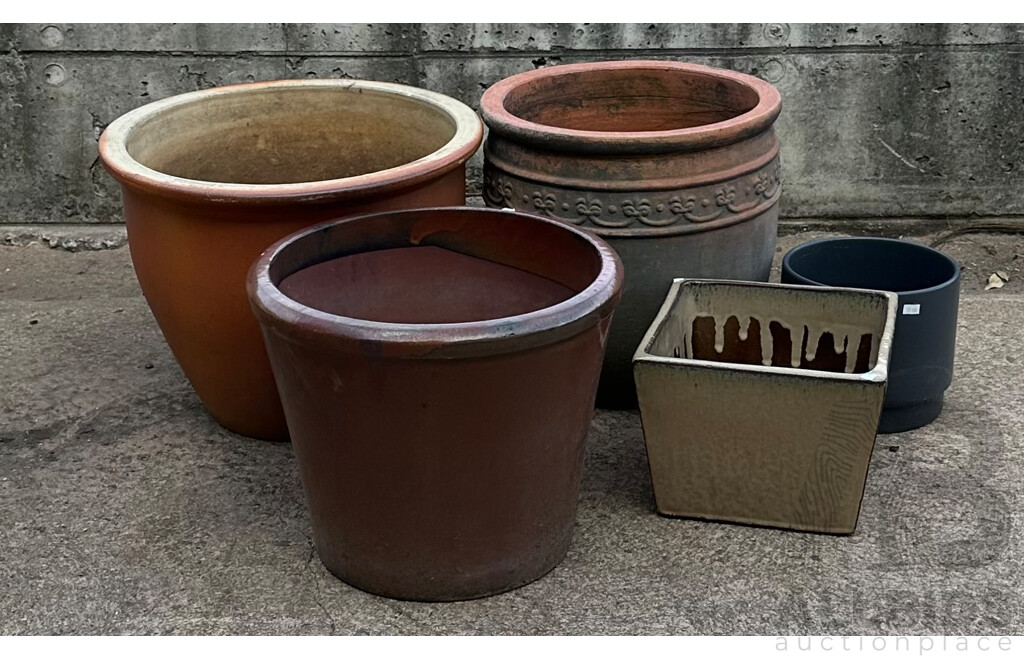 Collection of Outdoor Ceramic Pots