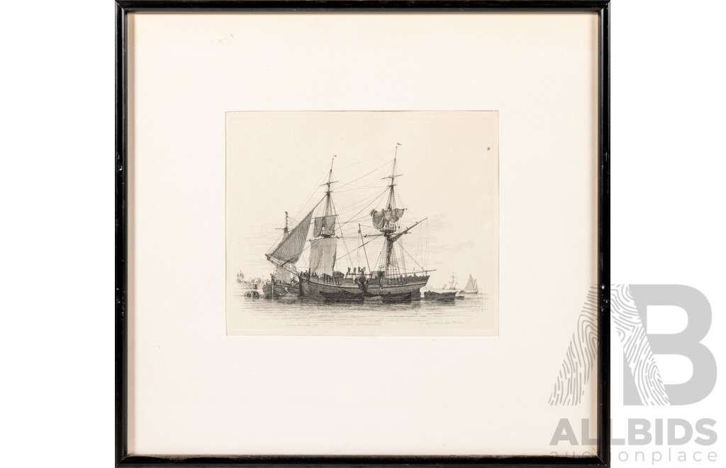 After Edward William Cooke, (19th Century, British, 1811-1880), Collection of Four 19th Century Antique British Marine Engraving Prints, 37 x 39 cm (frames) (4)