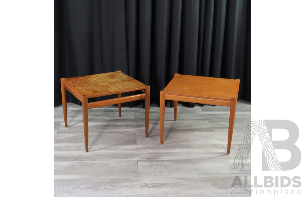 Pair of Teak Side Tables by Cressy