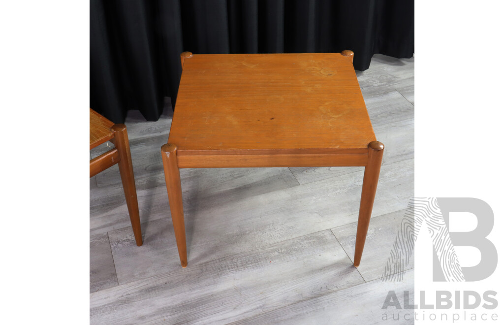 Pair of Teak Side Tables by Cressy