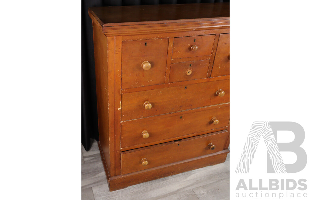 Antique Victorian Seven Drawer Chest
