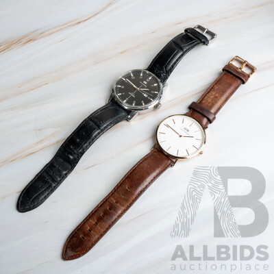 Hilfiger Mens Dress Watch & DW Daniel Wellington Mens Dress Watch