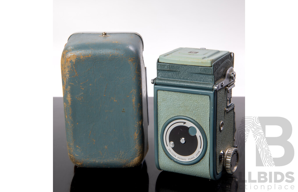 Vintage Japanese Minolta Miniflex Film Camera in Leather Case