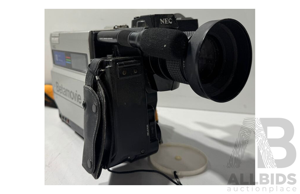 Retro NEC Betamovie BM 11EG Film Camera with Instruction Manual