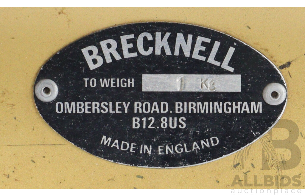 Set of Counter Top Balance Scales by Brecknell with Brass Weights