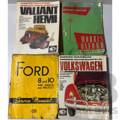 Four Books on Auto Repair and Service Manuals