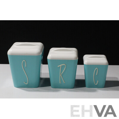 Complete Set of Kitchen Canisters by Gay Ware