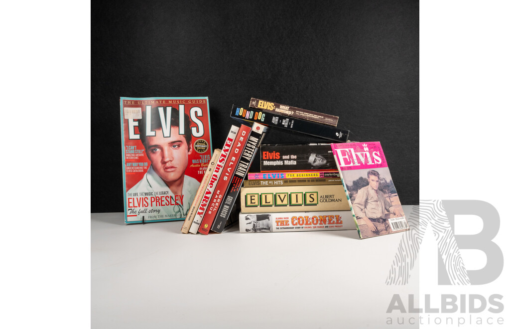 Collection Books and Magazines Regarding Elvis Presley