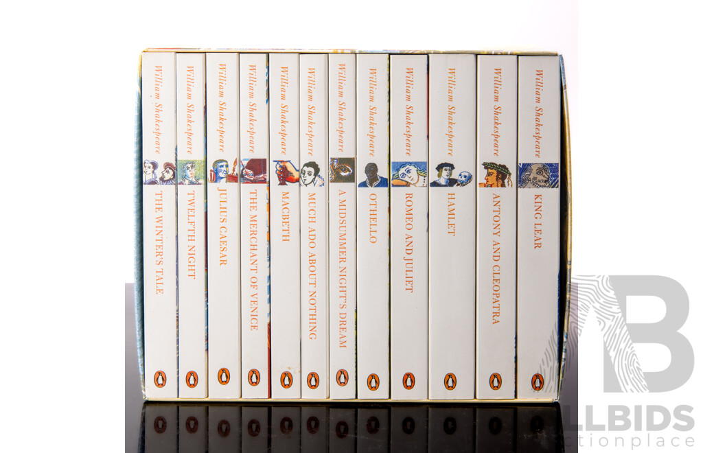 William Shakespeare, The Collection, 12 Works, Penguin, Paperbacks in Slip Case
