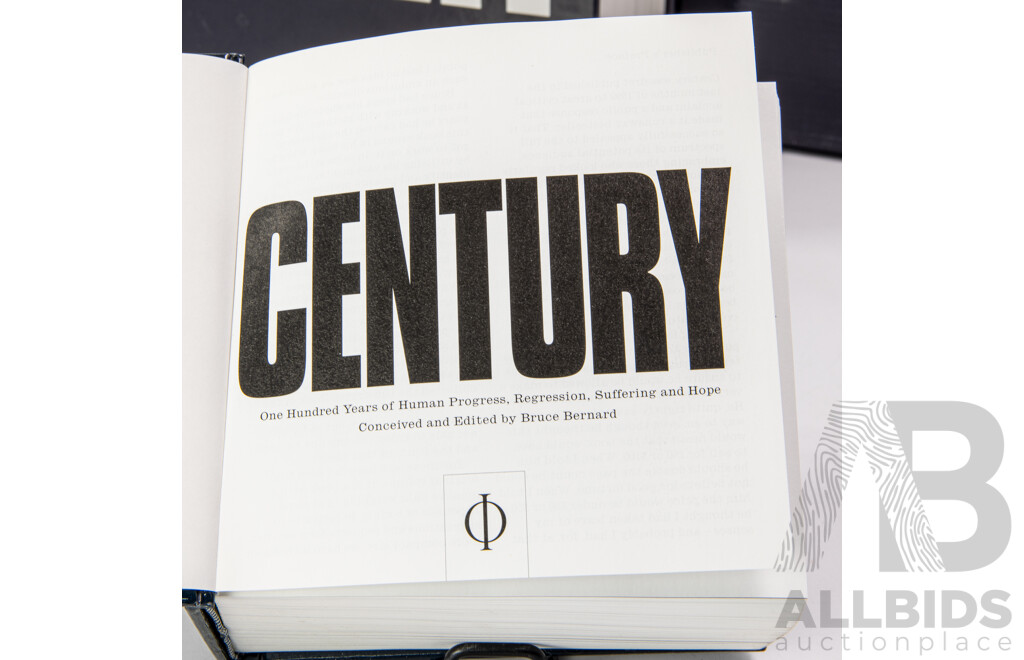 Two Editions, Century 100 Years of Human Progress, Regression, Suffering and Hope, Phaidon, 1999, One in Original Box