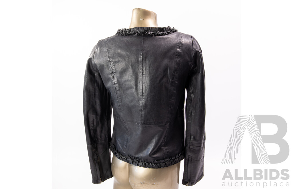 Retro Max Mara Leather Weekend Jacket