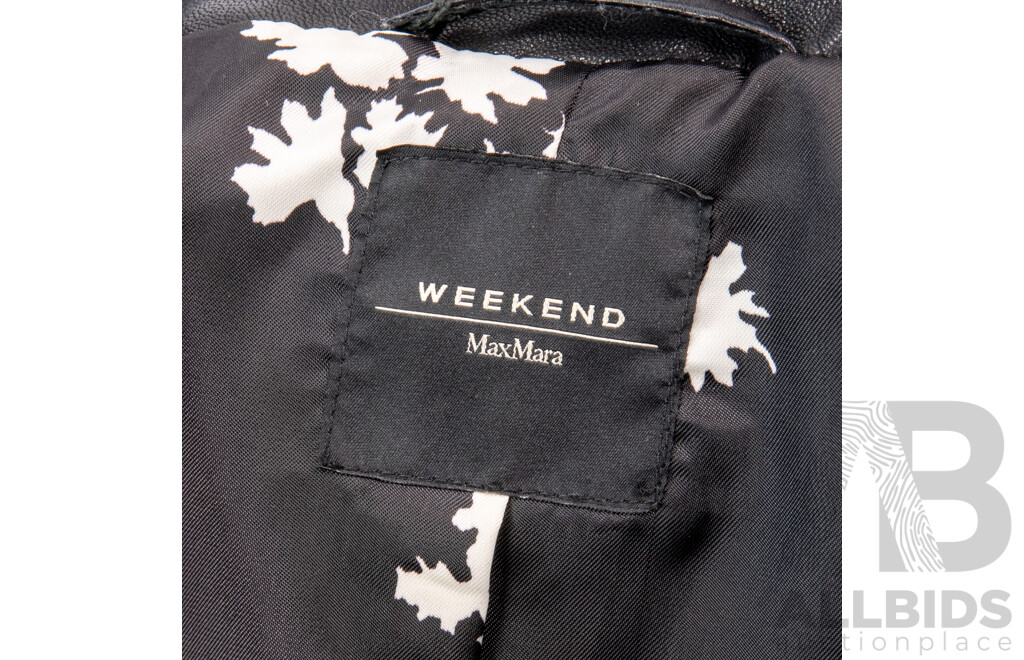 Retro Max Mara Leather Weekend Jacket