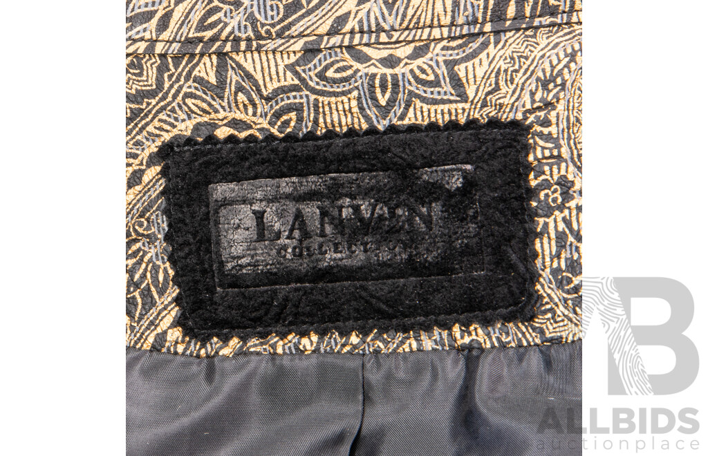 Retro Lanvin Collection Summer Jacket with Paisley Design