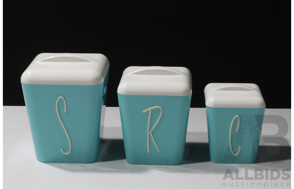Complete Set of Kitchen Canisters by Gay Ware