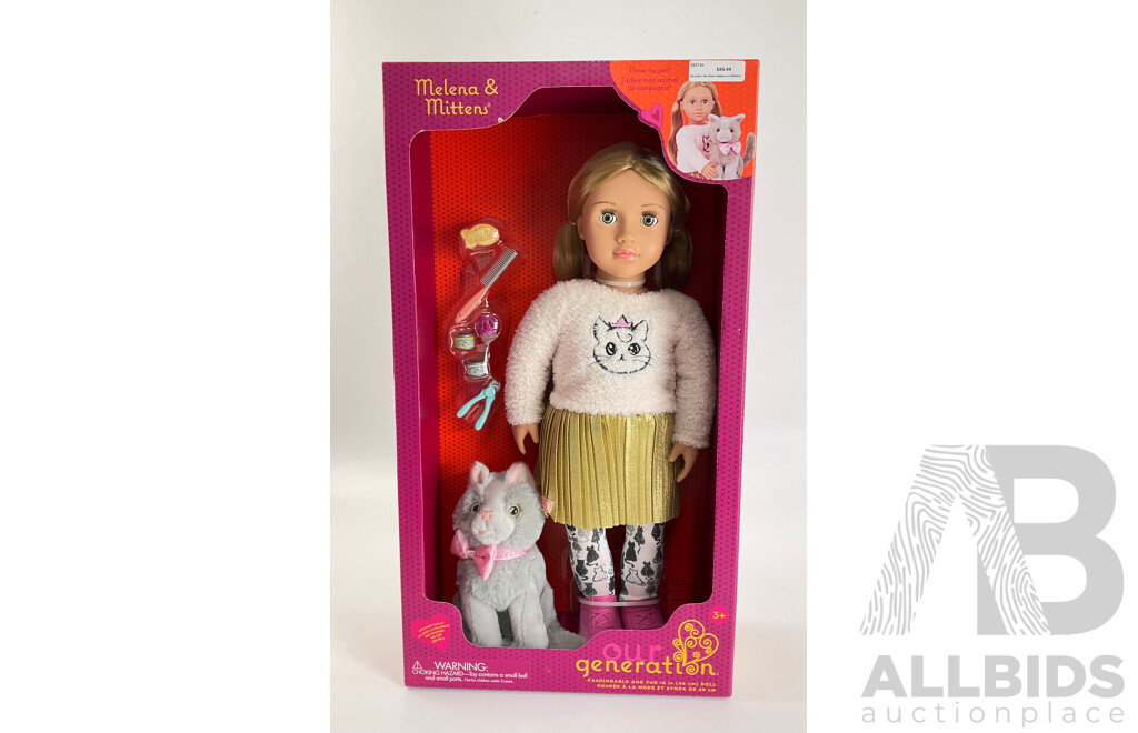 Boxed Our Generation Doll Melena & Mittens