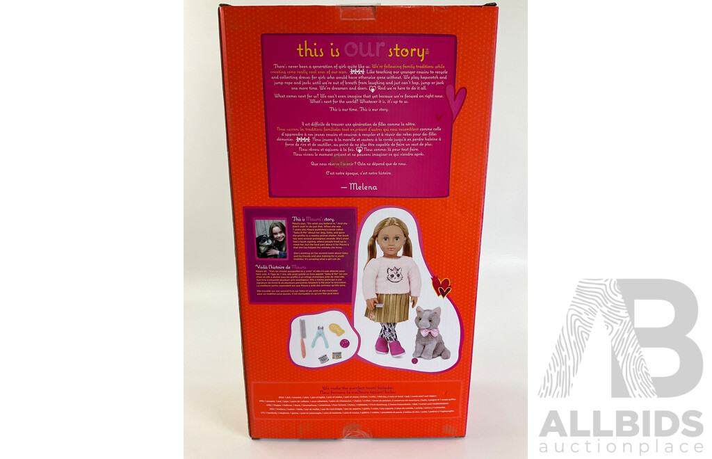 Boxed Our Generation Doll Melena & Mittens