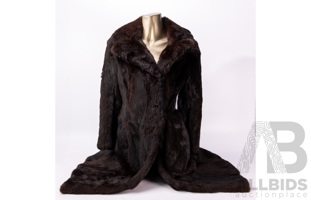 Vintage Three Quarters Length Fur Coat by Solmar Melbourne