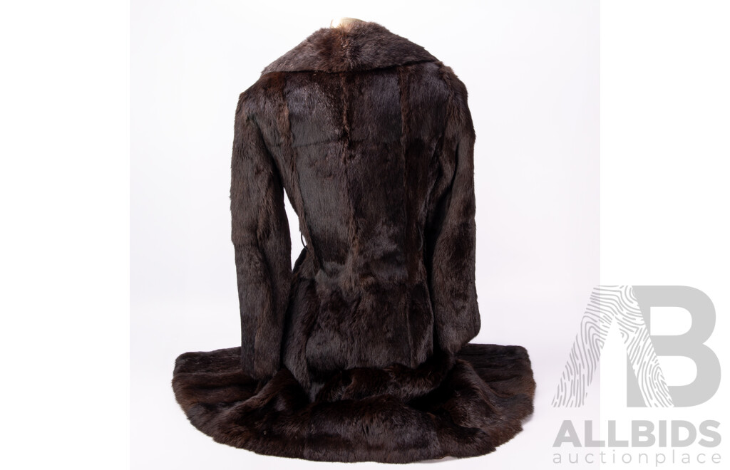 Vintage Three Quarters Length Fur Coat by Solmar Melbourne