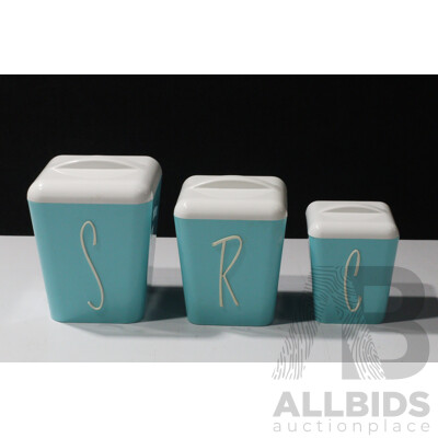 Complete Set of Kitchen Canisters by Gay Ware