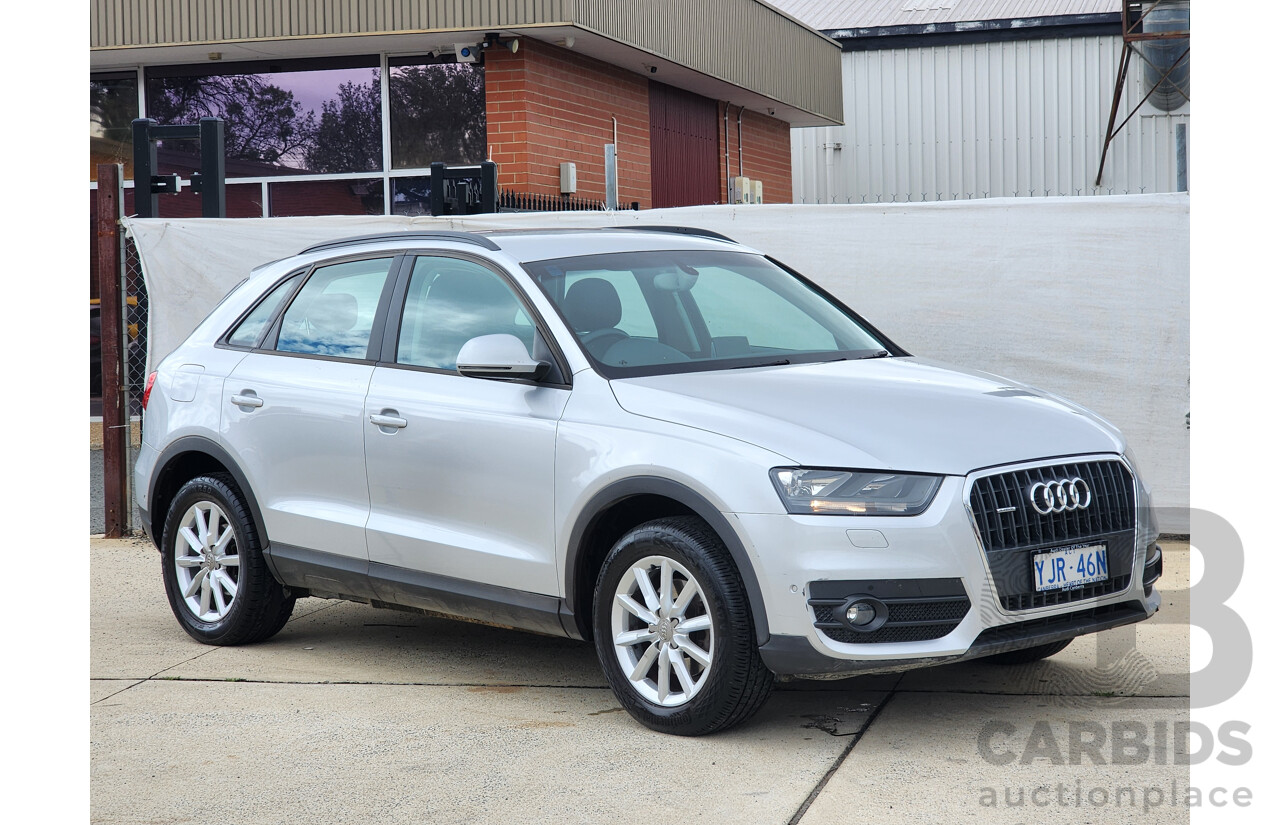 2/2014 Audi Q3 2.0 TFSI Quattro (125kw) 8U MY14 4d Wagon Silver 2.0L