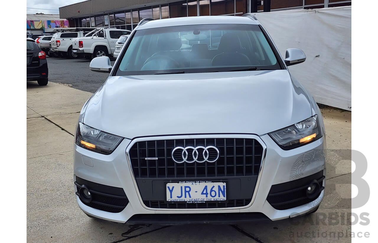 2/2014 Audi Q3 2.0 TFSI Quattro (125kw) 8U MY14 4d Wagon Silver 2.0L