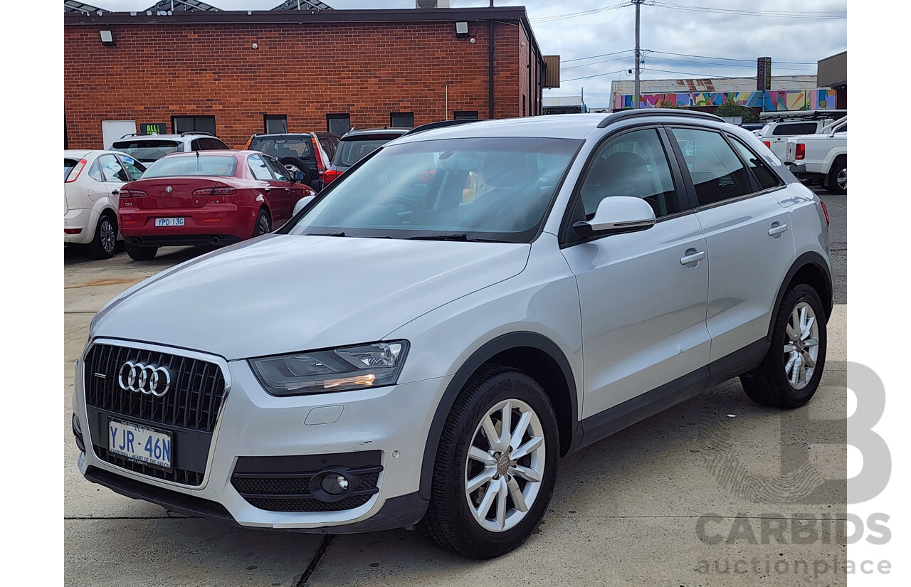 2/2014 Audi Q3 2.0 TFSI Quattro (125kw) 8U MY14 4d Wagon Silver 2.0L