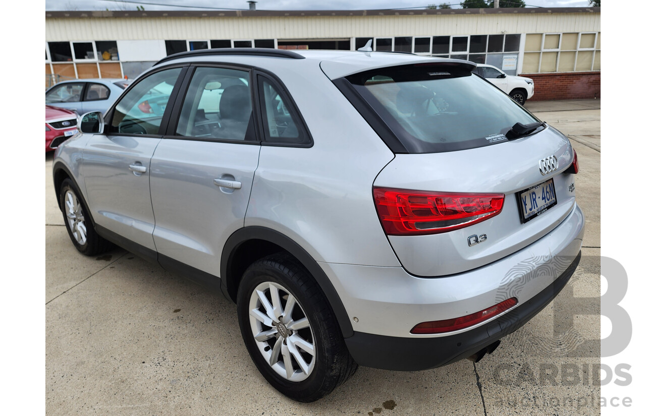 2/2014 Audi Q3 2.0 TFSI Quattro (125kw) 8U MY14 4d Wagon Silver 2.0L