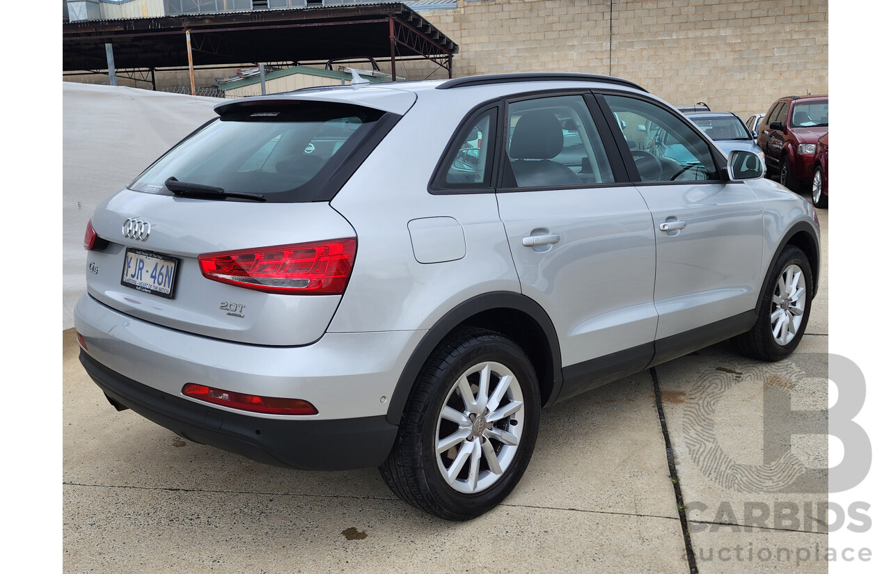 2/2014 Audi Q3 2.0 TFSI Quattro (125kw) 8U MY14 4d Wagon Silver 2.0L