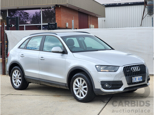 2/2014 Audi Q3 2.0 TFSI Quattro (125kw) 8U MY14 4d Wagon Silver 2.0L