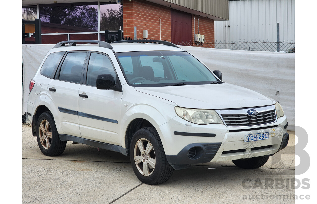 3/2008 Subaru Forester X MY09 4d Wagon White 2.5L