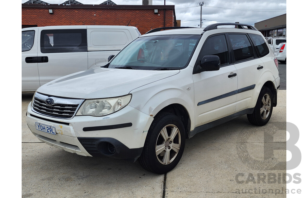 3/2008 Subaru Forester X MY09 4d Wagon White 2.5L