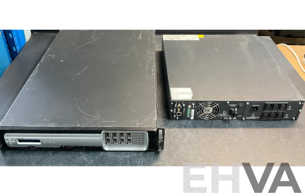 CITRIX NetScaler 8x10GE SFP 96GB Load Balancer Appliance & EMERSON GXT3-1000RT230 900W Rackmount UPS