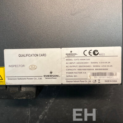 CITRIX NetScaler 8x10GE SFP 96GB Load Balancer Appliance & EMERSON GXT3-1000RT230 900W Rackmount UPS