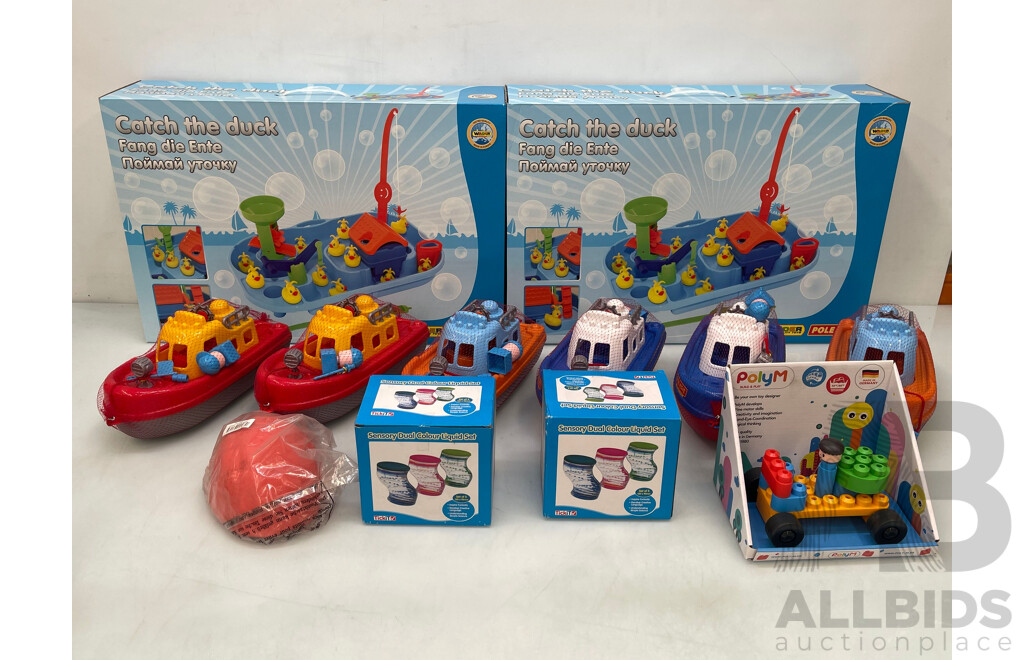 Assorted Kids Toys, Brands Including: Wader, TickIt and Poly M. Total ORP Over $352.