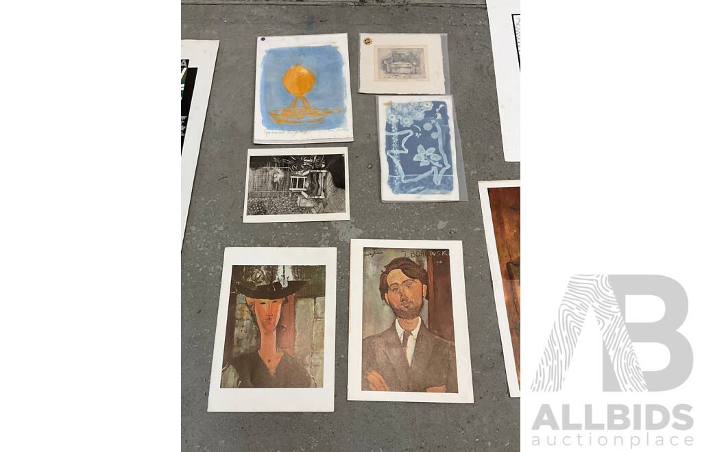 Assorted Paper-Based Artworks