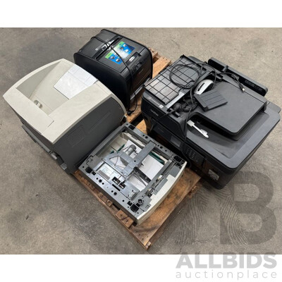 Assorted Lot of Printers and Shredder - Lot of 4