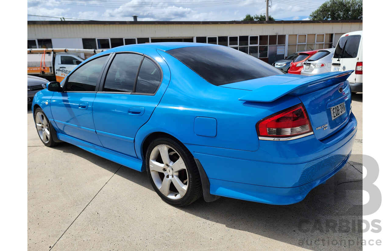 6/2007 Ford Falcon XR6 BF MKII 4d Sedan Blue 4.0L