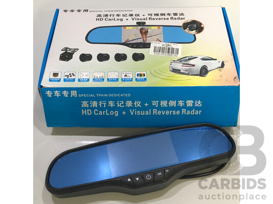 Mirror Mounted HD Driving Recoder + Visual Reversing Camera