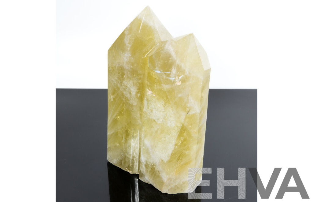 Large Cut Green Crystal Double Point