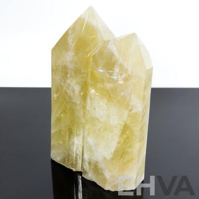 Large Cut Green Crystal Double Point