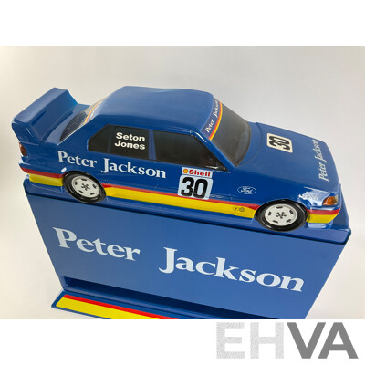 Vintage Peter Jackson Retail Cigarette Cabinet with Falcon Touring Car Top and Original Box