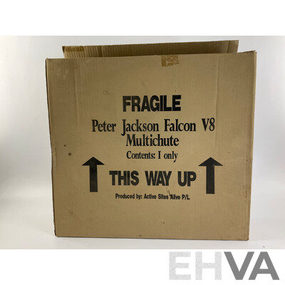 Vintage Peter Jackson Retail Cigarette Cabinet with Falcon Touring Car Top and Original Box