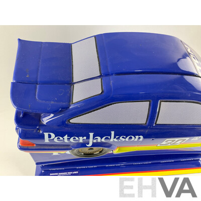 Vintage Peter Jackson 30's Retail Cigarette Cabinet with Ford Sierra Touring Car Top and Original Box