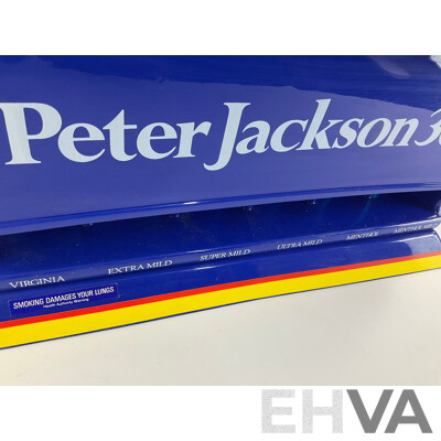 Vintage Peter Jackson 30's Retail Cigarette Cabinet with Ford Sierra Touring Car Top and Original Box