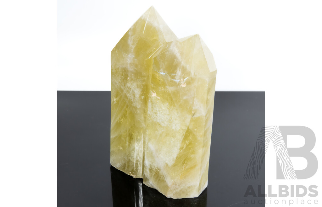 Large Cut Green Crystal Double Point